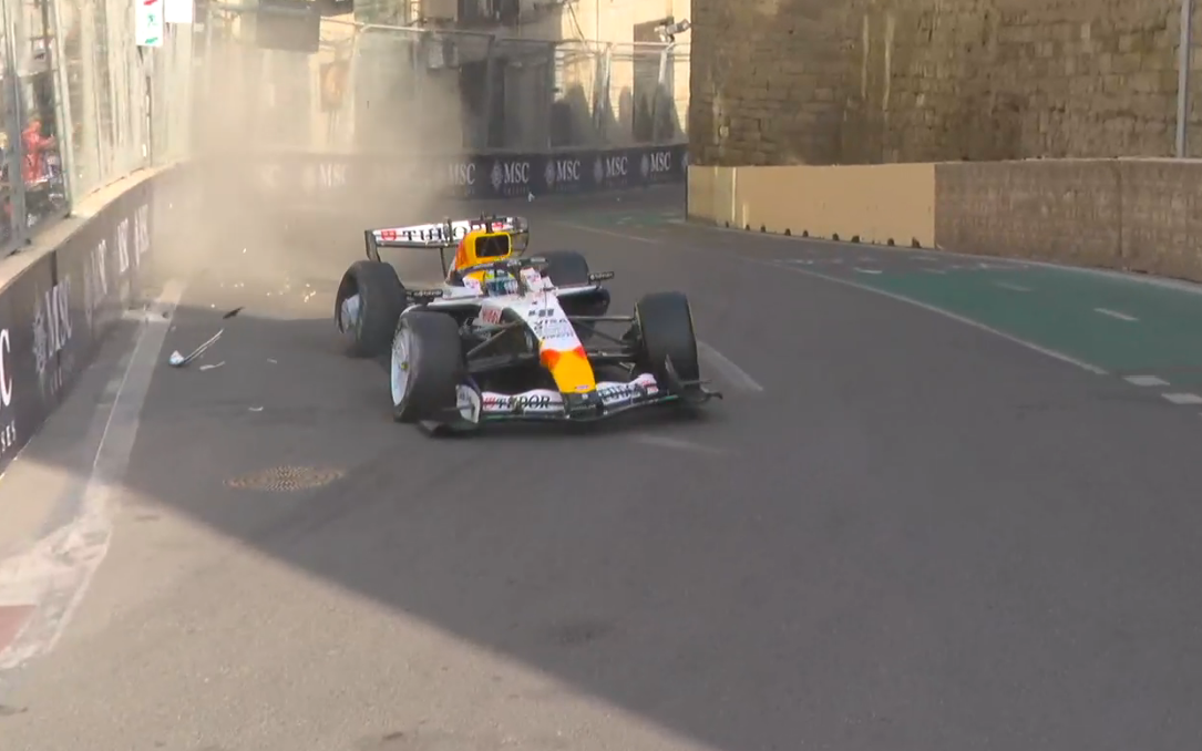 Arvid Lindblad Suffers First Baku Setback with Expensive Red Flag 2 Arvid Lindblad’s Racing Bulls car after Castle section crash in FP2 at Baku