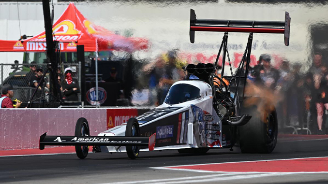 Tony Schumacher, Indy’s Top Winner, Eyes Big Turnaround at Cornwell NHRA U.S. Nationals 2 Tony Schumacher and Rick Ware Racing Top Fuel dragster at Indianapolis