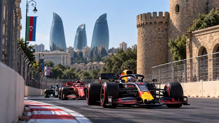 Top Azerbaijan GP Odds Revealed Just Before Baku Qualifying 2 Baku City Circuit’s long main straight ahead of 2026 Azerbaijan Grand Prix qualifying
