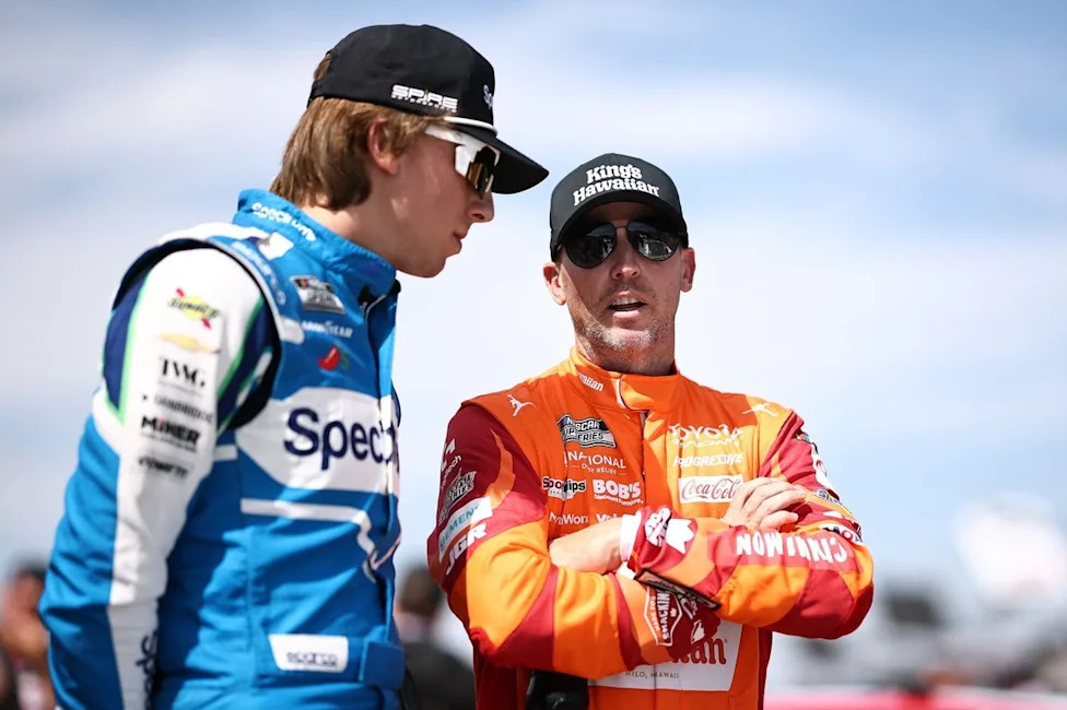 Denny Hamlin Calls Out Carson Hocevar for Off-Track Disrespect 2 Denny Hamlin and Carson Hocevar tension over off-track conduct