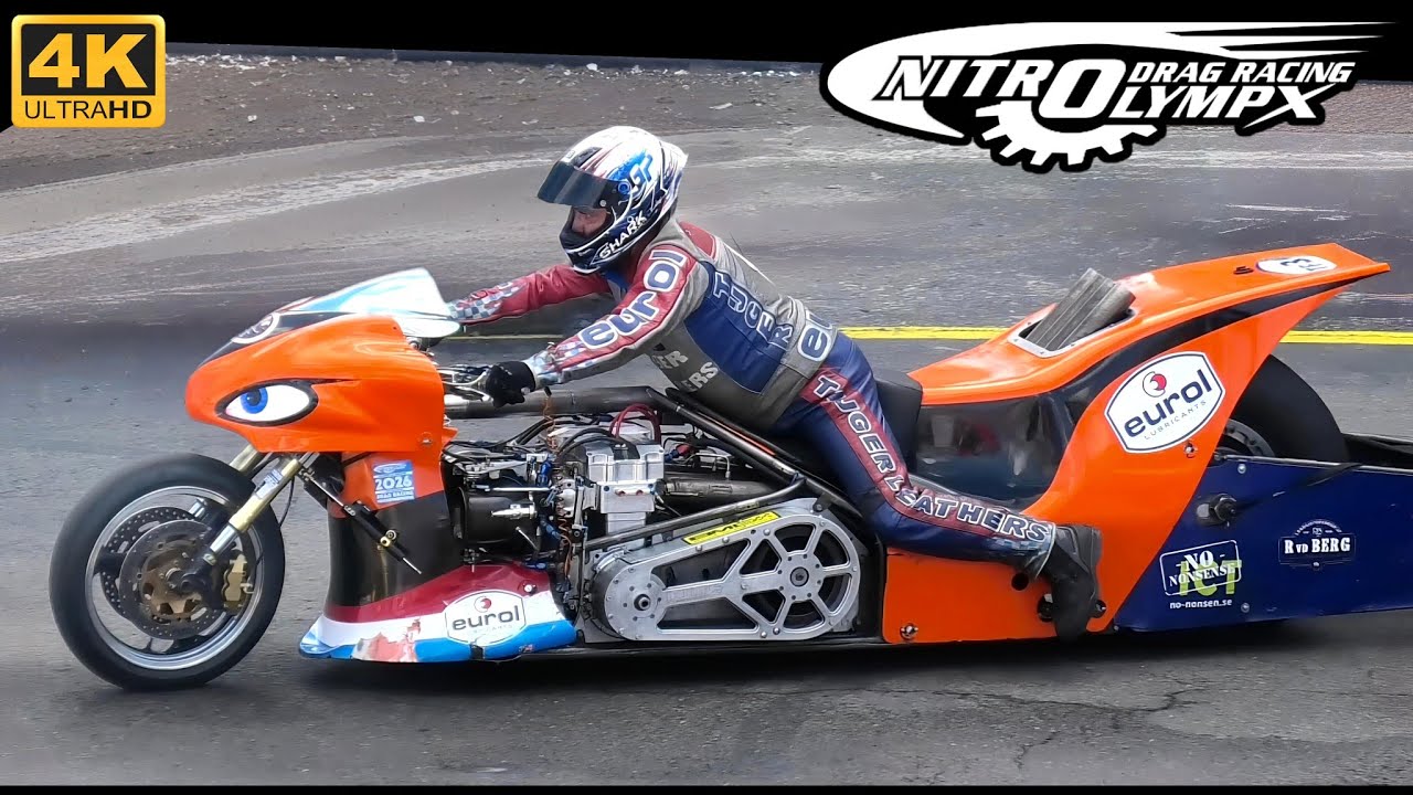 NitrOlympX 2026: The Ultimate Race Against Time 2 Drag bikes at NitrOlympX 2026 on the Hockenheim quarter-mile