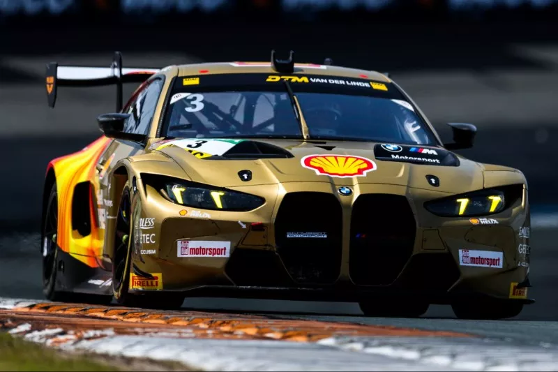 Dörr Sets Sights on DTM Future as McLaren Program Concludes 3 DTM grid battling through a high-speed corner at Zandvoort
