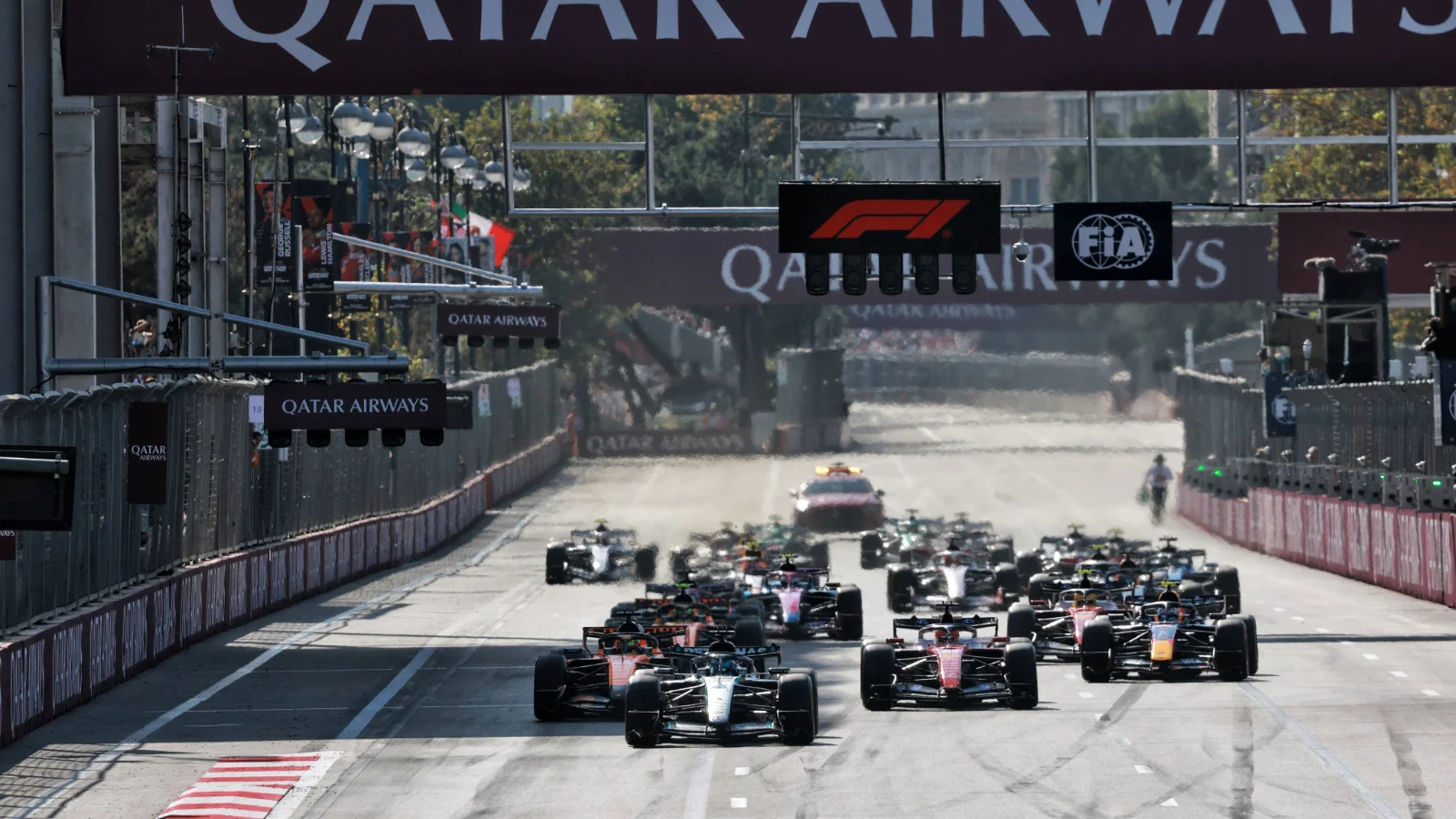 Thrilling F1 2026 Azerbaijan Grand Prix Race Results Revealed 2 George Russell leads during the 2026 Azerbaijan Grand Prix in Baku