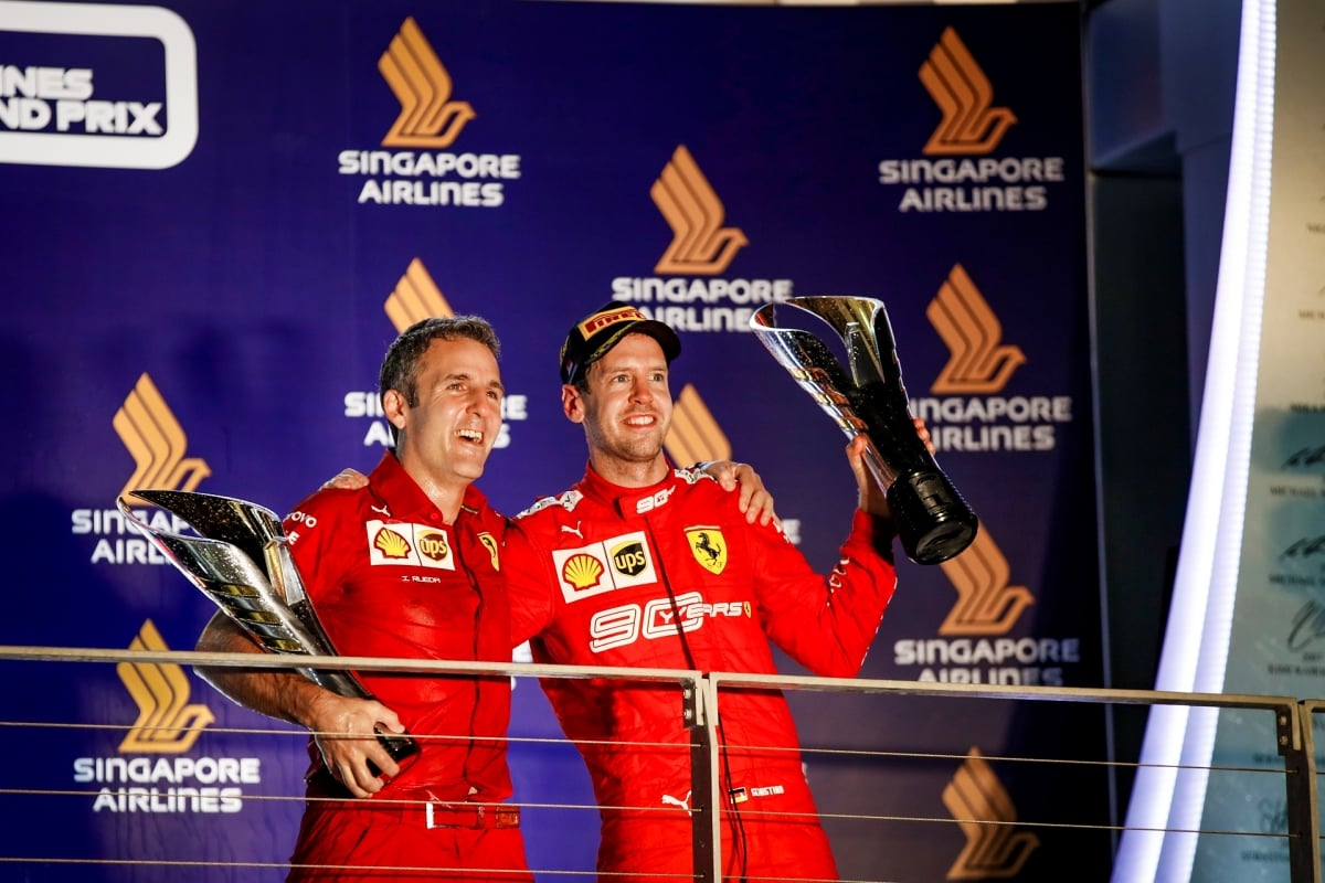 Sebastian Vettel's Emotional Ferrari Comeback Stuns Fans 2 Sebastian Vettel drives Ferrari F2002 at Monza