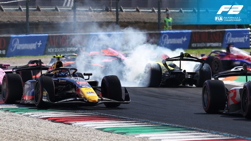 2026 F2 Championship Standings Update After Thrilling Monza Feature Race 3 Formula 2 action during the Monza sprint race