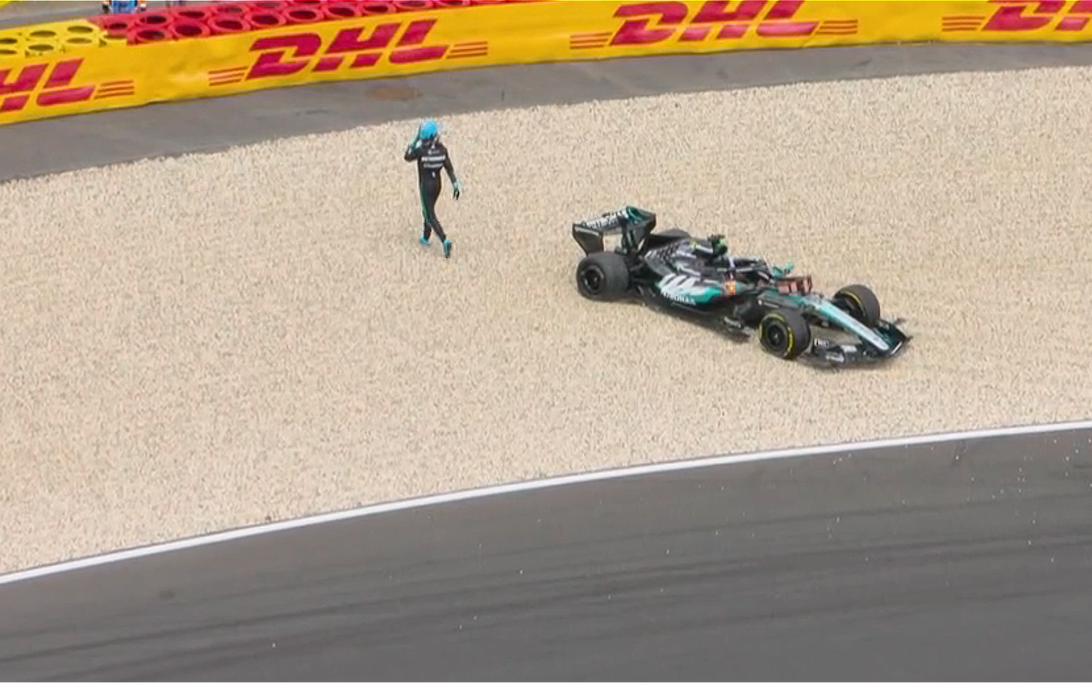 George Russell's Lead Vanishes After F1 Safety Car Hits Azerbaijan Race 3 Mercedes driver George Russell faces pressure after safety car reset in Azerbaijan