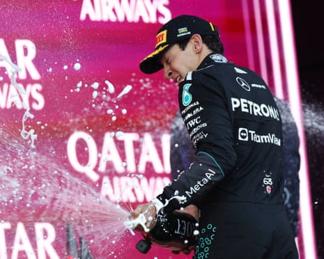 George Russell’s Baku F1 Victory Ignites 'Cracked the Code' Buzz 2 George Russell celebrates Azerbaijan Grand Prix victory in Baku