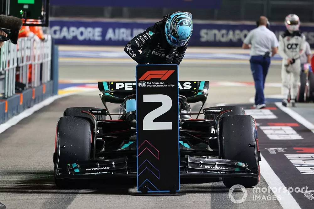 'Shocked' George Russell delivers stunning claim after flawless Baku qualifying lap 3 Analytical graphic illustrating performance deltas in qualifying
