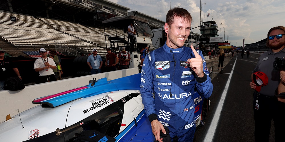 IMSA Indianapolis Starting Lineup: Blomqvist Secures Pole for Acura Meyer Shank 2 Tom Blomqvist clinches pole at Indianapolis in the #60 Acura ARX-06