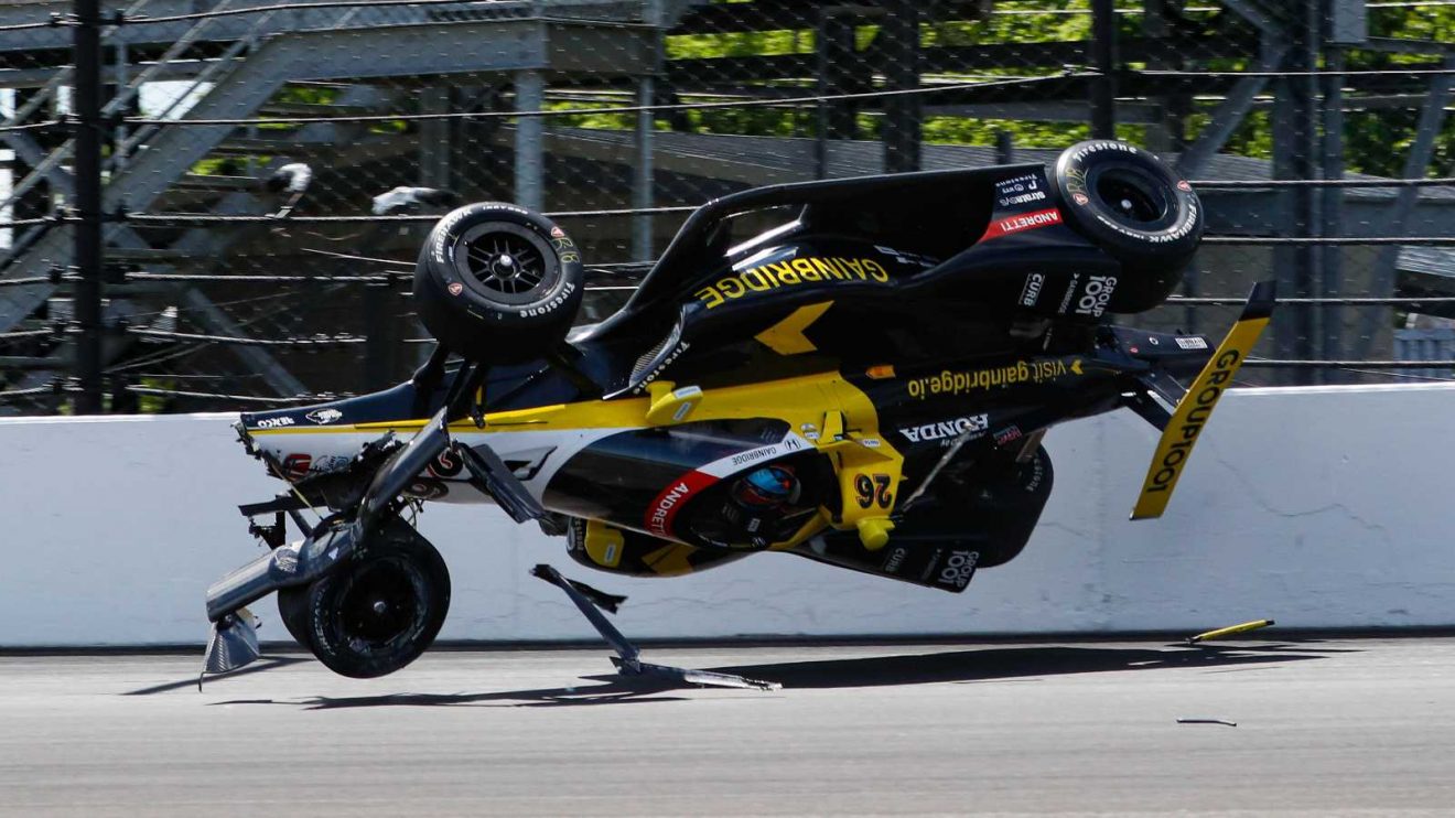 Colton Herta Crashes Badly Just Before Latest Cadillac F1 Race 3 High-speed single-seater crash scene underlining the risks at fast circuits