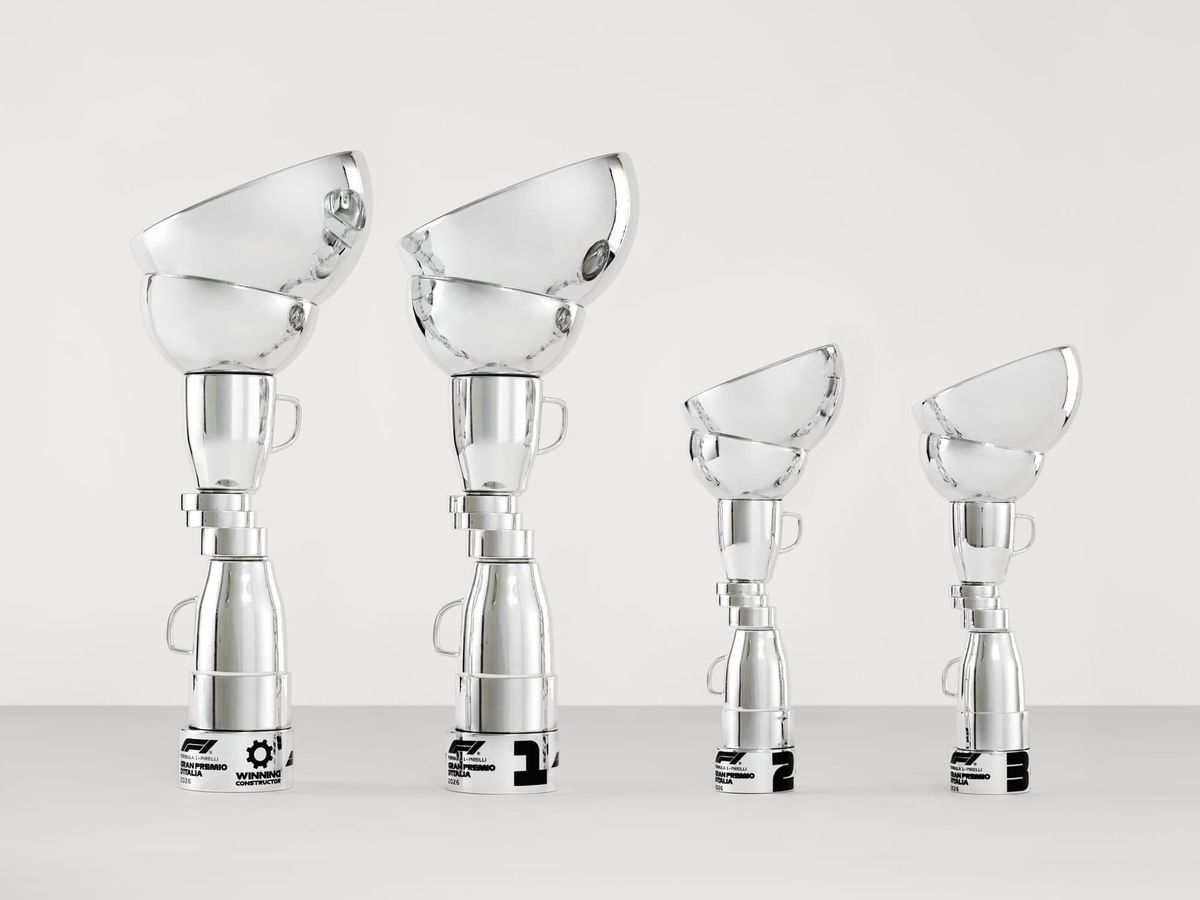Italian GP Reveals F1’s Most Unique and Eye-Catching Trophy 3 Unveiling of the FRAGILE trophy for the Italian GP