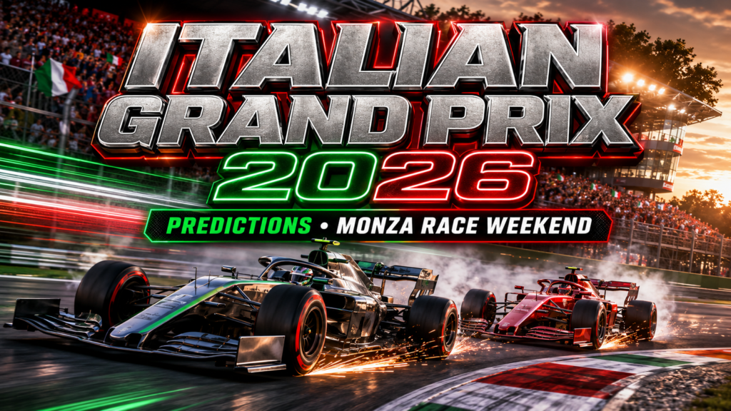 Exciting Major F1 Record Set to Fall at Italian GP 3 Monza circuit guide and predictions graphic for the Italian Grand Prix