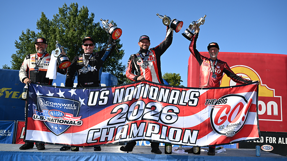 Langdon, Beckman, Glenn, and Smith Dominate at Cornwell NHRA U.S. Nationals 2 Shawn Langdon leads NHRA U.S. Nationals winners at Indianapolis