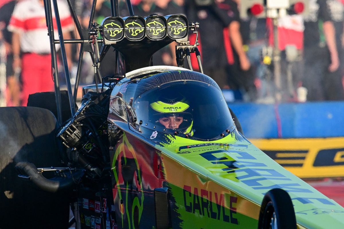 Maddi Gordon Powers Countdown Progress at NHRA Nationals Debut 3 Gordon celebrates a first Countdown playoff round win at The Rock