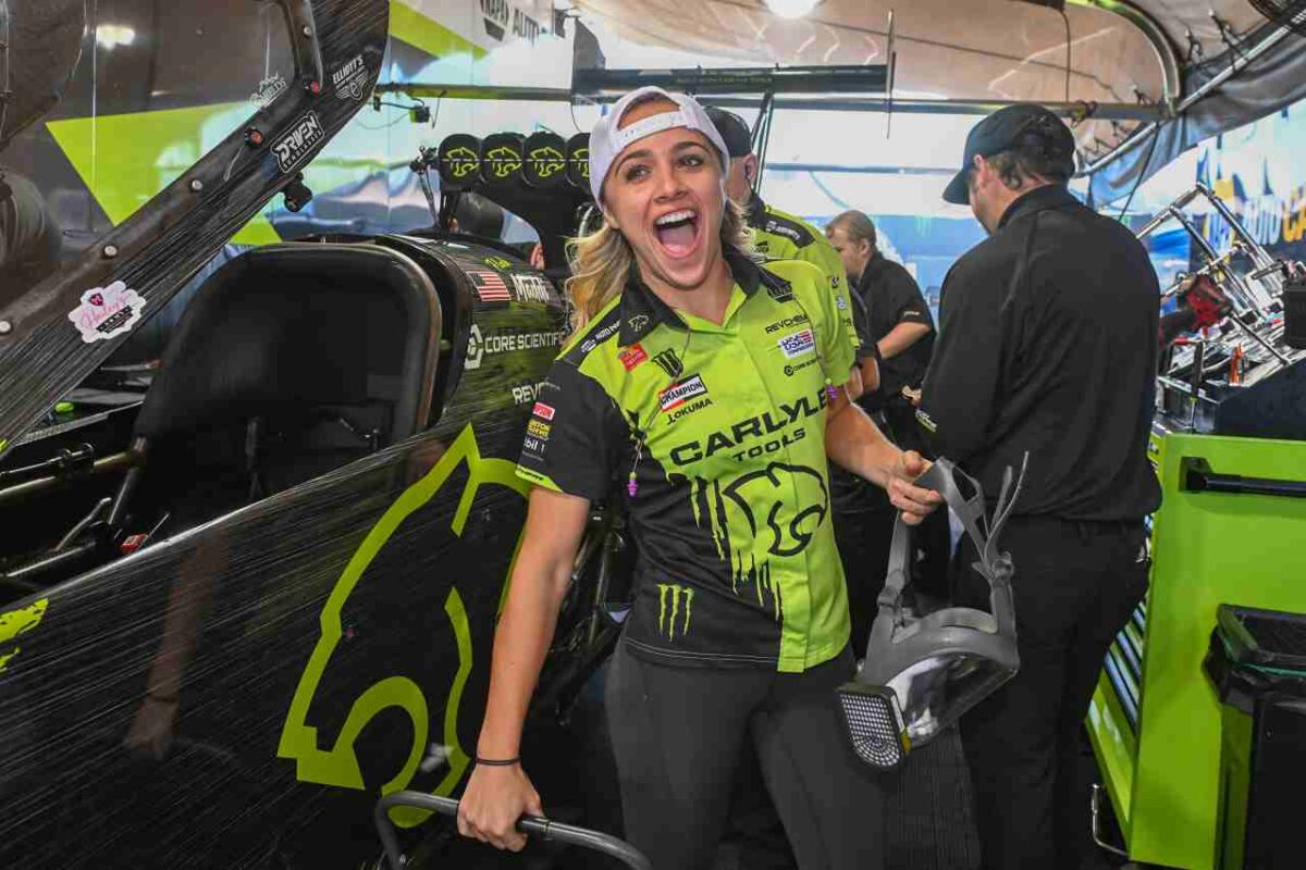 Maddi Gordon Powers Countdown Progress at NHRA Nationals Debut 2 Maddi Gordon and the Carlyle Tools Top Fuel team make progress at Rockingham Dragway