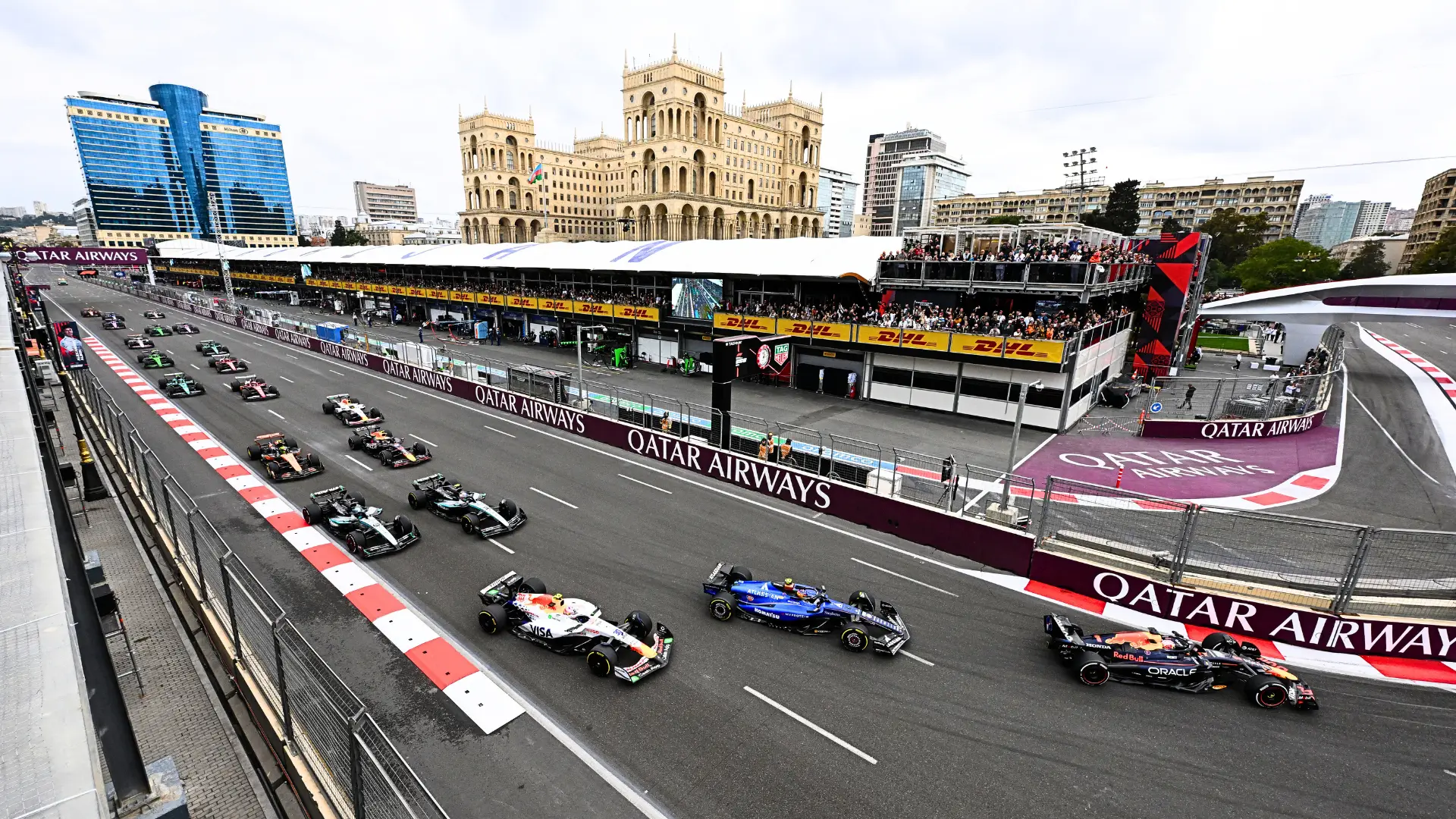 Top Azerbaijan GP Odds Revealed Just Before Baku Qualifying 3 Drivers thread Baku’s tight castle section during a tense qualifying build-up