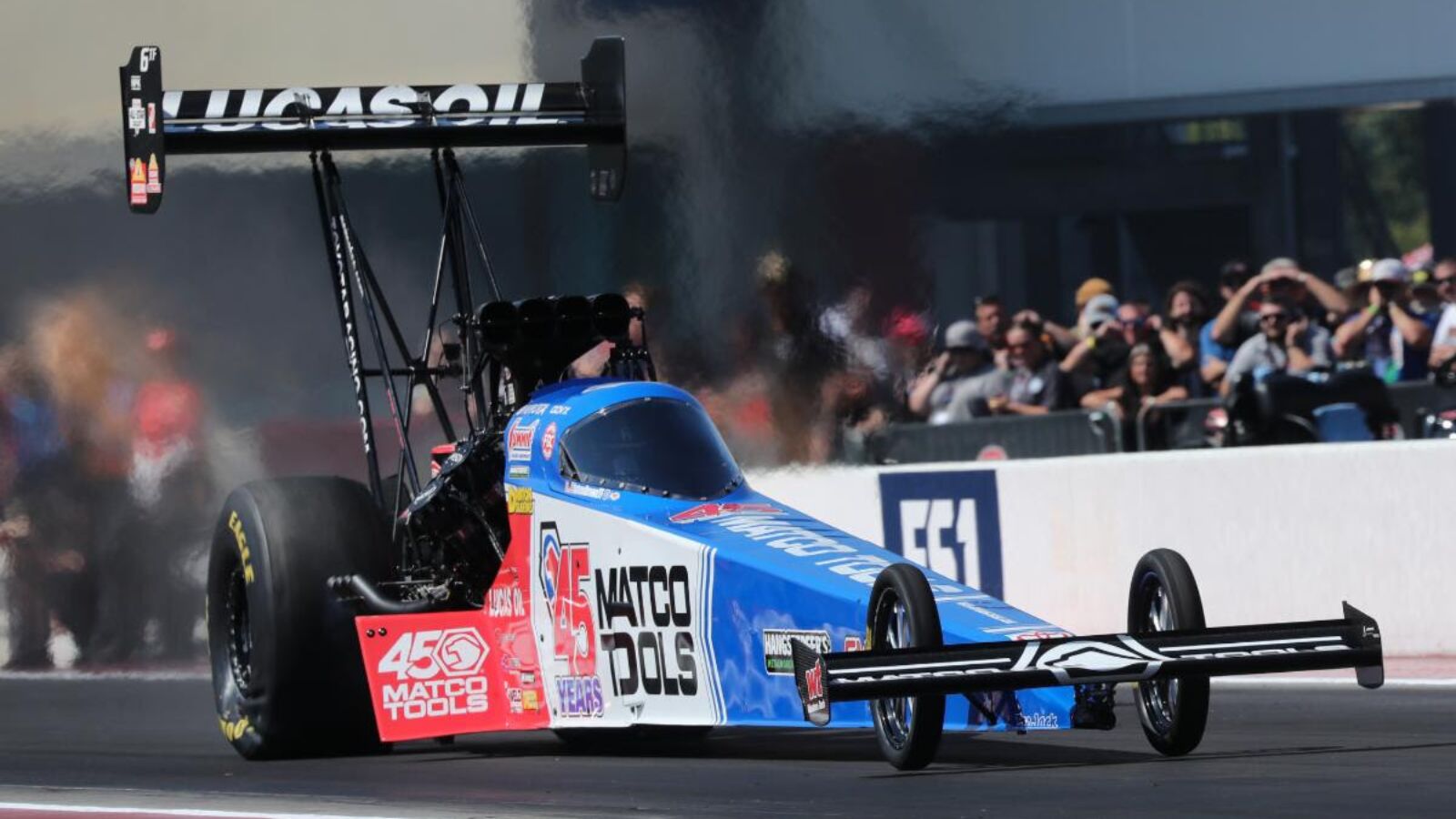 Antron Brown Sets Sights on St. Louis After Early Rockingham Exit 2 Antron Brown’s Matco Tools Top Fuel dragster in action during NHRA competition