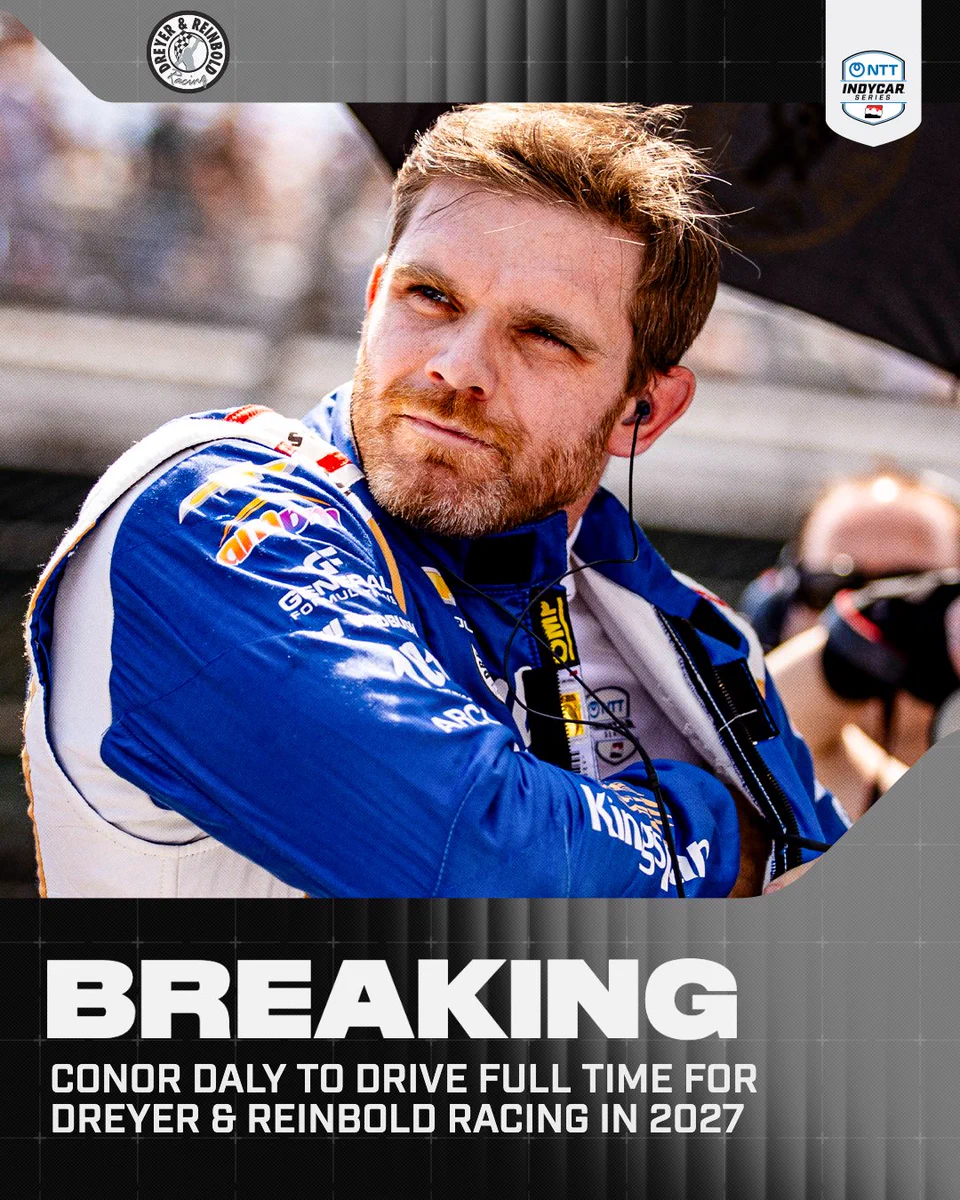 Conor Daly and Honda Confirm Full-Time DRR Return in 2027 2 Conor Daly returns to full-time INDYCAR with Dreyer & Reinbold for 2027