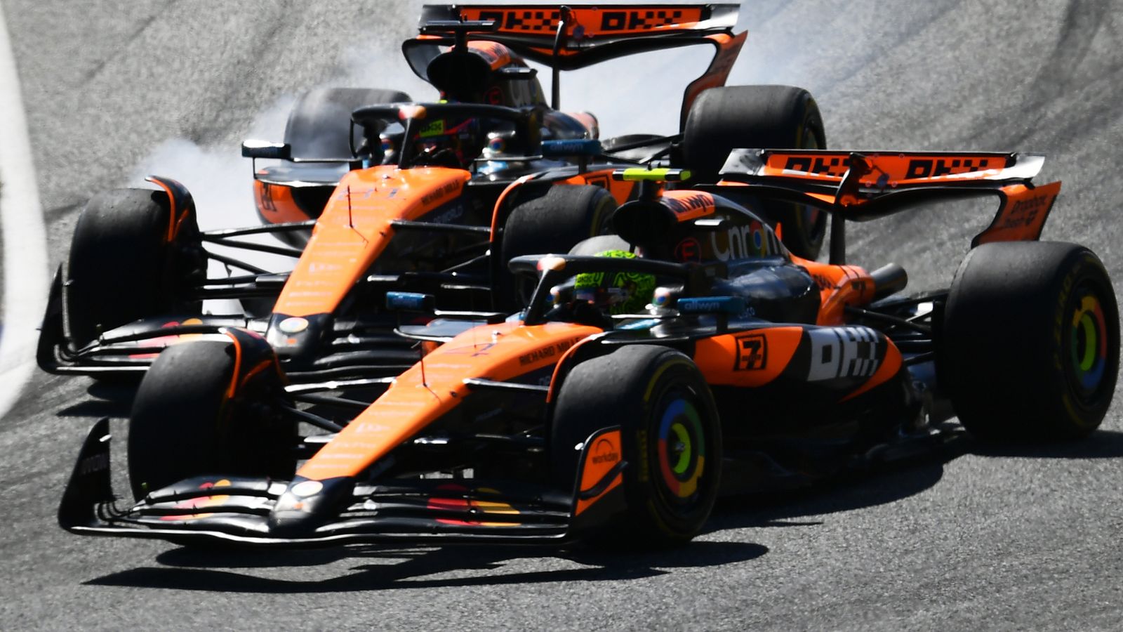 Oscar Piastri Reflects on Thrilling Late Duel with Lando Norris 3 Oscar Piastri driving the McLaren at Monza after a late-race battle