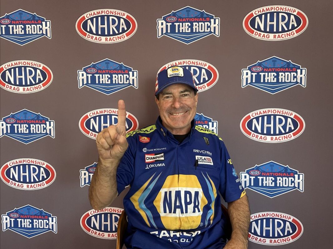 Ron Capps Clinches Fourth No. 1 Qualifier Spot at Rockingham 3 Ron Capps’ NAPA Auto Care Funny Car at Rockingham qualifying