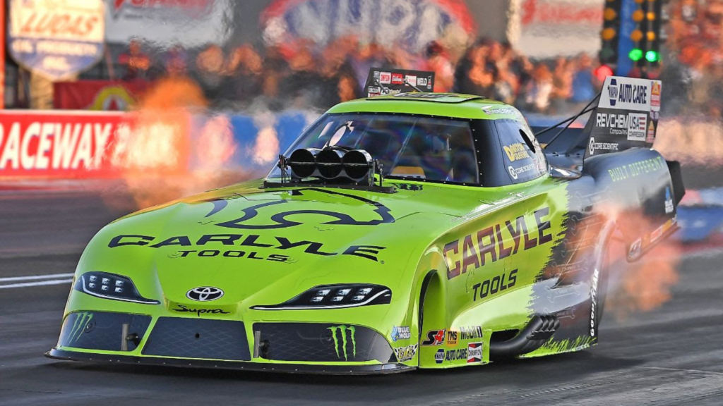 Ron Capps Dominates with 40th No. 1 Qualifier, Leads Funny Car Points at U.S. Nationals 2 Ron Capps’ Carlyle/NAPA Auto Care Funny Car during qualifying at the U.S. Nationals