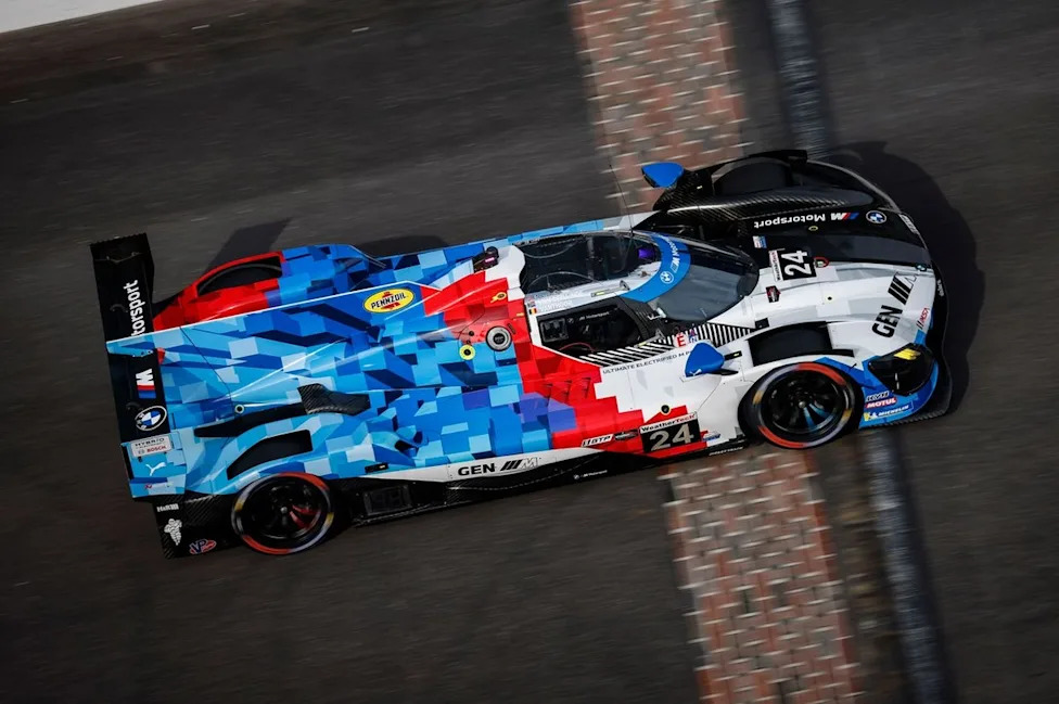 Sheldon van der Linde Overtakes Earl Bamber to Win IMSA Indianapolis Thriller 2 Sheldon van der Linde overtakes Earl Bamber late in the IMSA race at Indianapolis