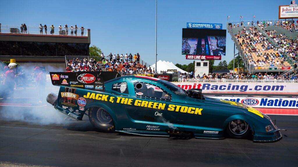 Spencer Hyde Delivers Season-Best Speed and Strong Showing at Michigan Debut 3 Spencer Hyde and team during an NHRA weekend