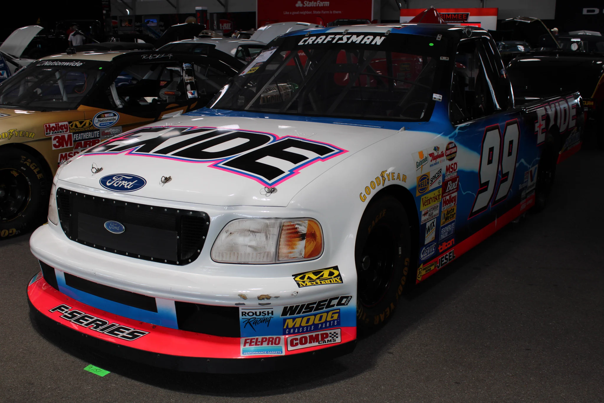 Kurt Busch Pays $110K to Reclaim His Rookie NASCAR Truck 2 Kurt Busch’s 2000 No. 99 Exide Ford F-150 at the Mecum Nashville auction