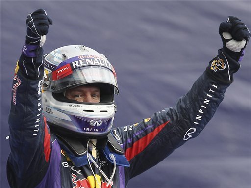 Sebastian Vettel Gets Unexpected Ride After Strange Post-Race Crash 3 Sebastian Vettel well clear of rivals after a Monza victory