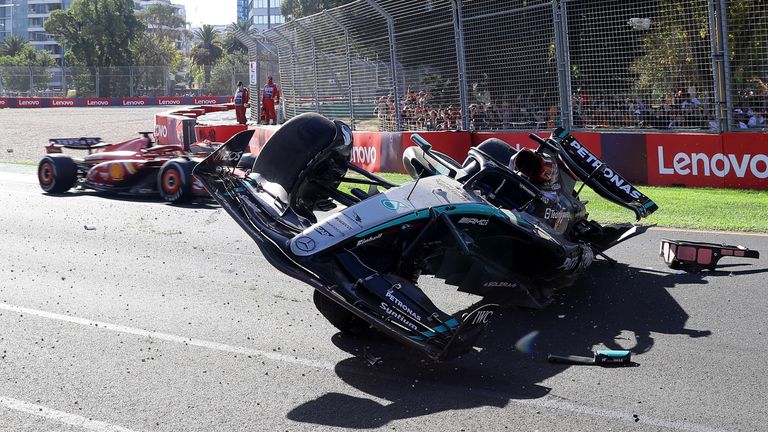 George Russell's Lead Vanishes After F1 Safety Car Hits Azerbaijan Race 2 George Russell leads in Baku before the race is neutralized by a safety car
