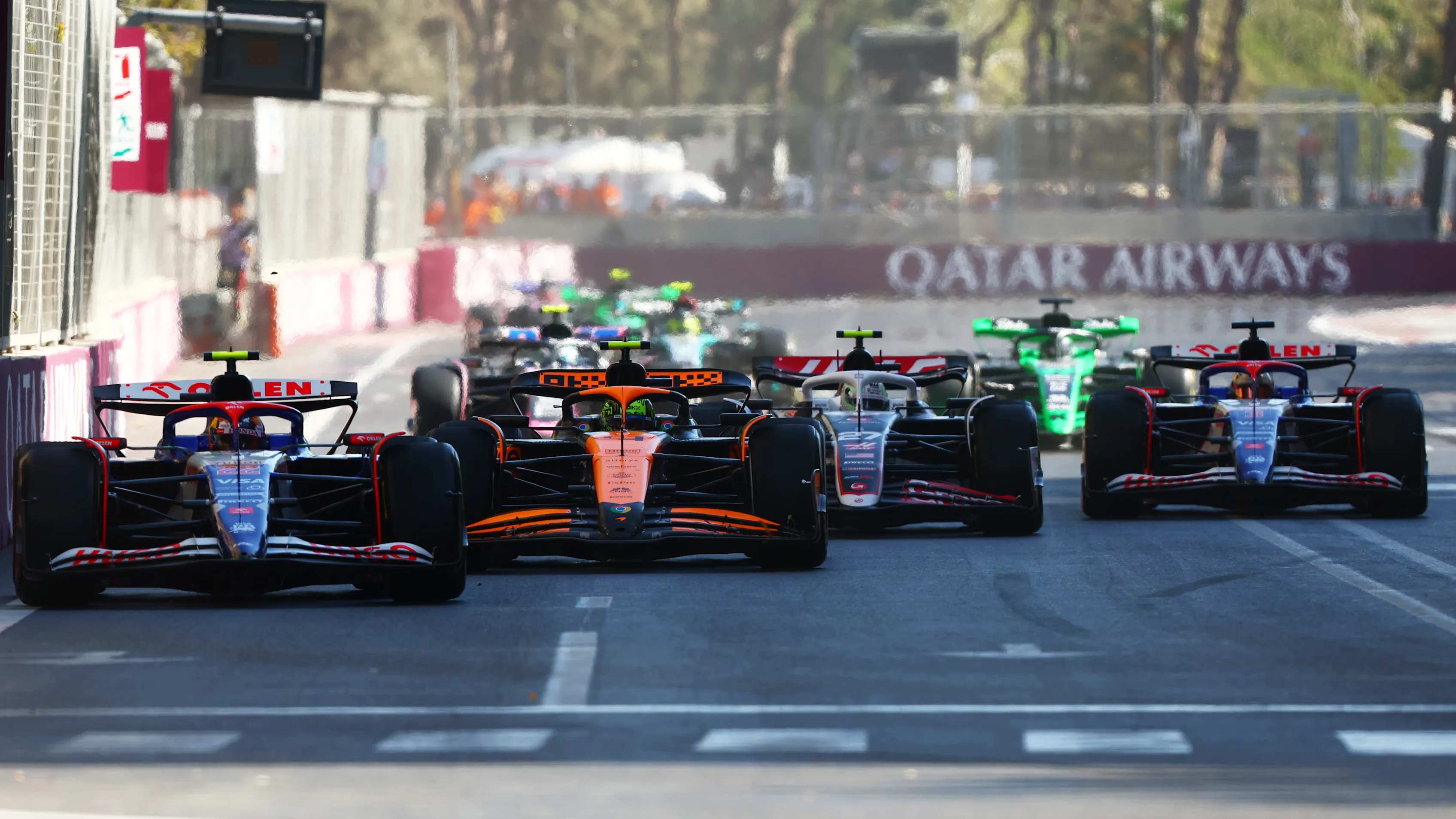 Baku Low-Drag Edge Makes One F1 Team Dangerous in Azerbaijan GP 3 Race day scene at the Azerbaijan Grand Prix in Baku