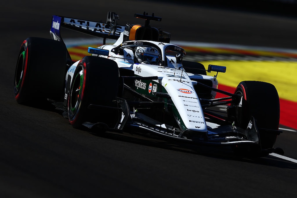 Concerns Rise Over Williams Upgrade as Baku Package Surfaces 3 Williams FW48 prepared in the garage for the Baku upgrade rollout