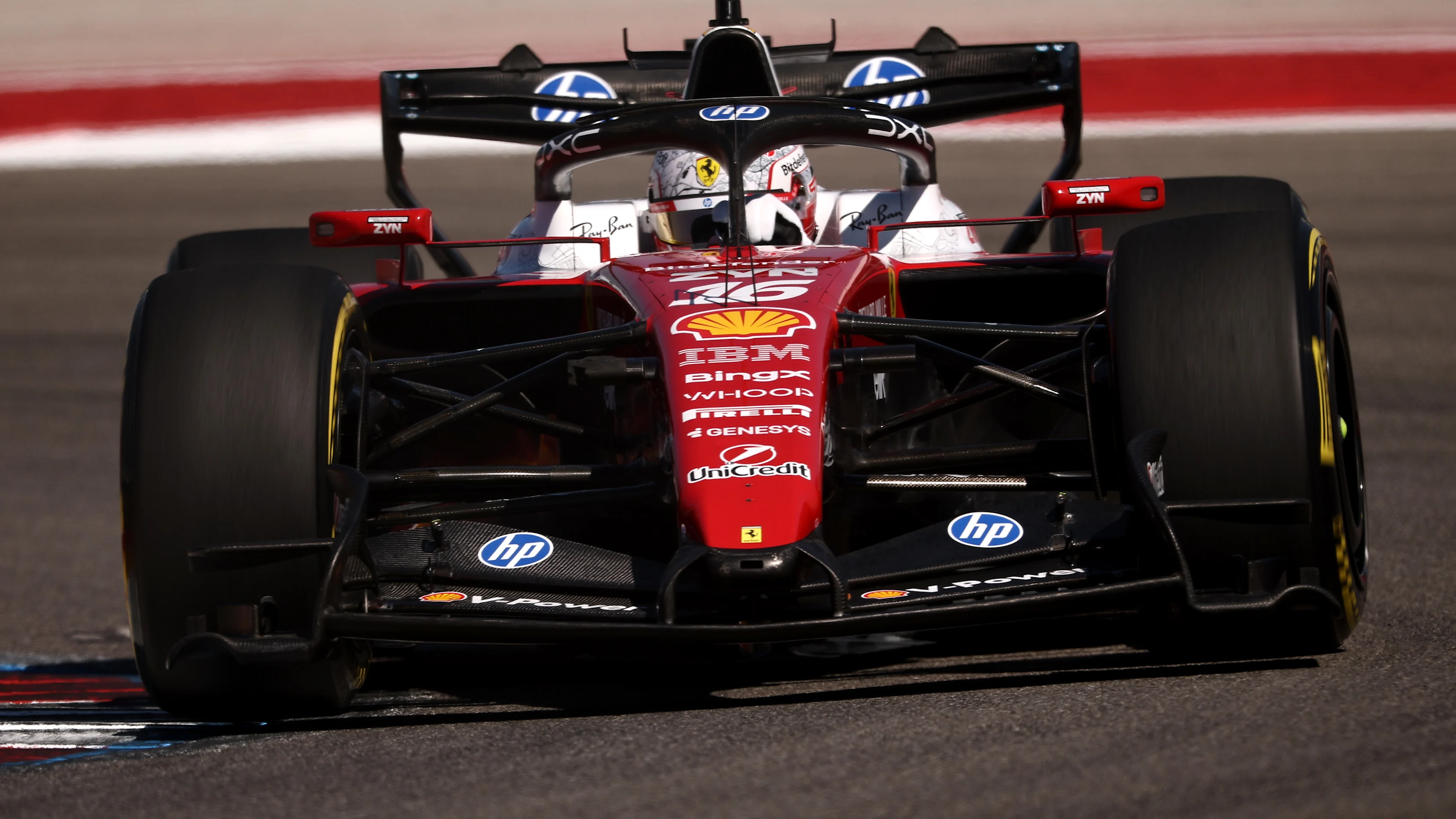 Leclerc Dominates FP2 Session at Thrilling United States GP 2 Charles Leclerc during United States Grand Prix practice at COTA