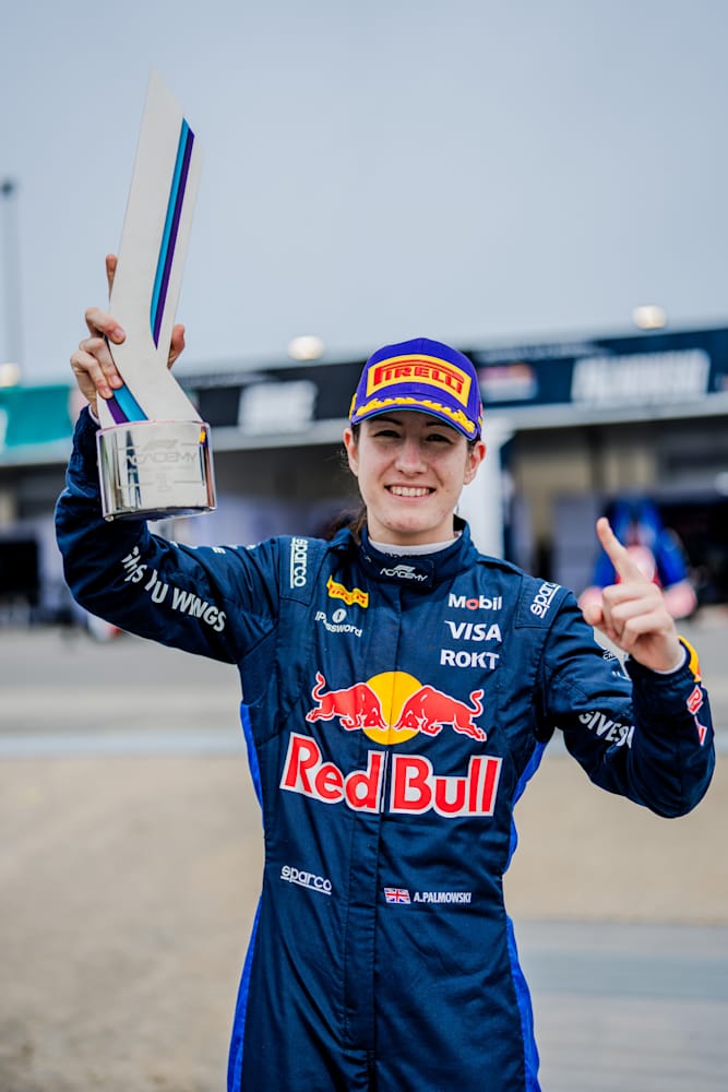 Palmowski Charges to Opening Race Win, Nears Championship Title 3 Alisha Palmowski, Red Bull Racing’s F1 Academy driver