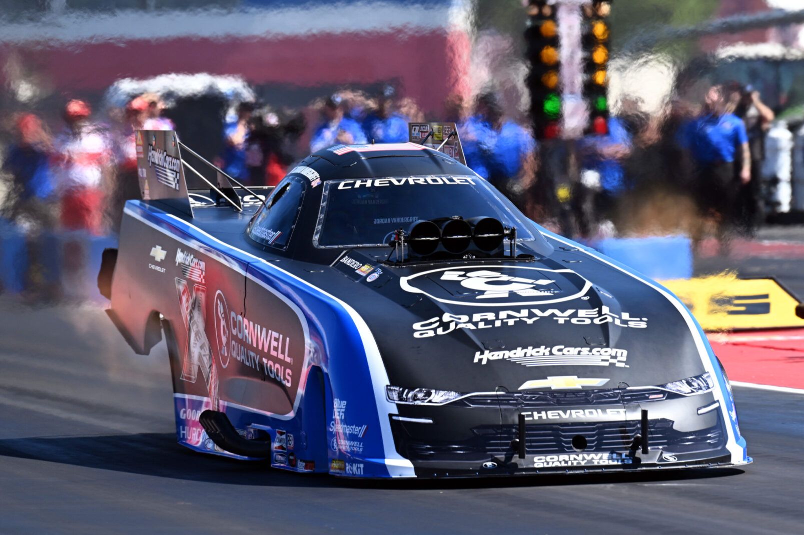 Jordan Vandergriff and Cornwell Quality Tools Fight for Championship in St. Louis 2 Jordan Vandergriff and the Cornwell Quality Tools Funny Car in action during the 2026 NHRA season