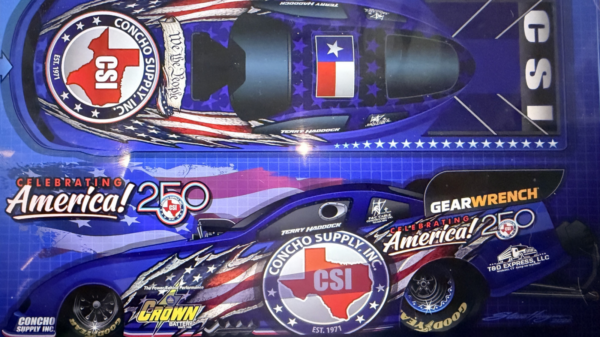 Funny Car’s Terry Haddock Ready to Dominate NHRA Countdown 2 Terry Haddock Funny Car at speed in NHRA competition