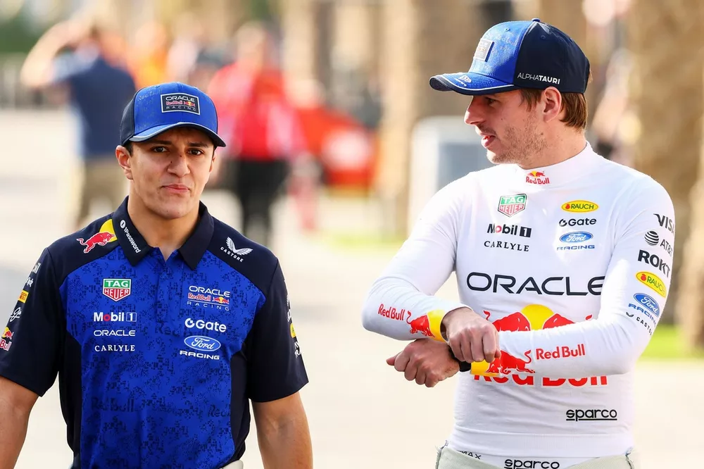 Isack Hadjar Reveals Racing Truths Against Peak Max Verstappen 3 Isack Hadjar reflects on sharing a garage with Max Verstappen