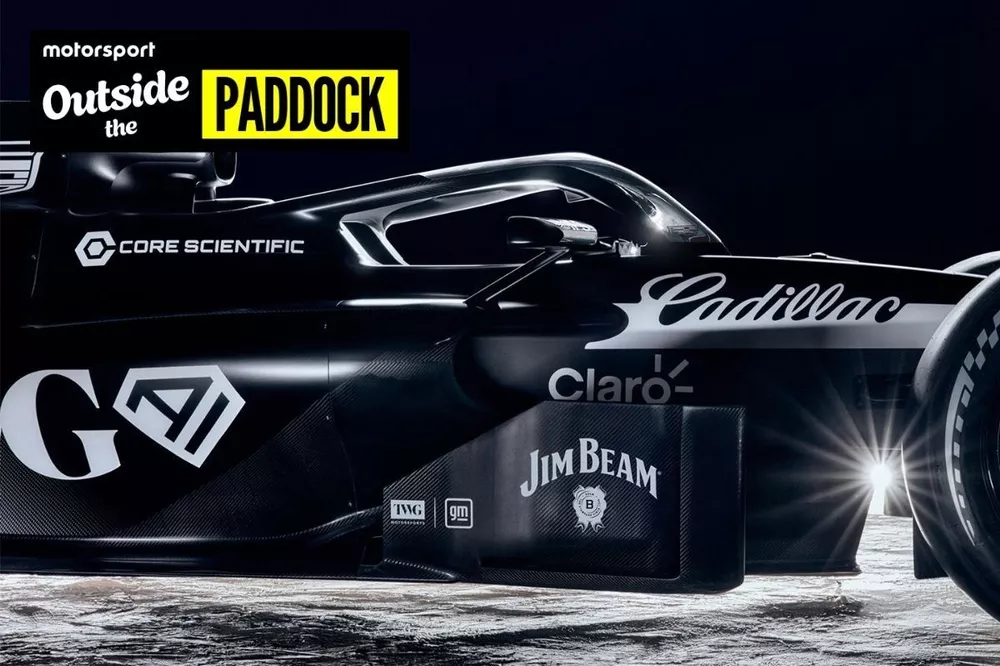 Jim Beam Shares Dramatic Sales Boost from Cadillac F1 Deal 2 Jim Beam branding featured on the Cadillac F1 car livery