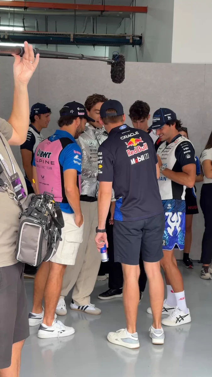 Sudden Heavy Rain Sparks Chaos Before Bahrain GP in Malaysia 3 Red Bull prepares on a rain-soaked grid at Sepang