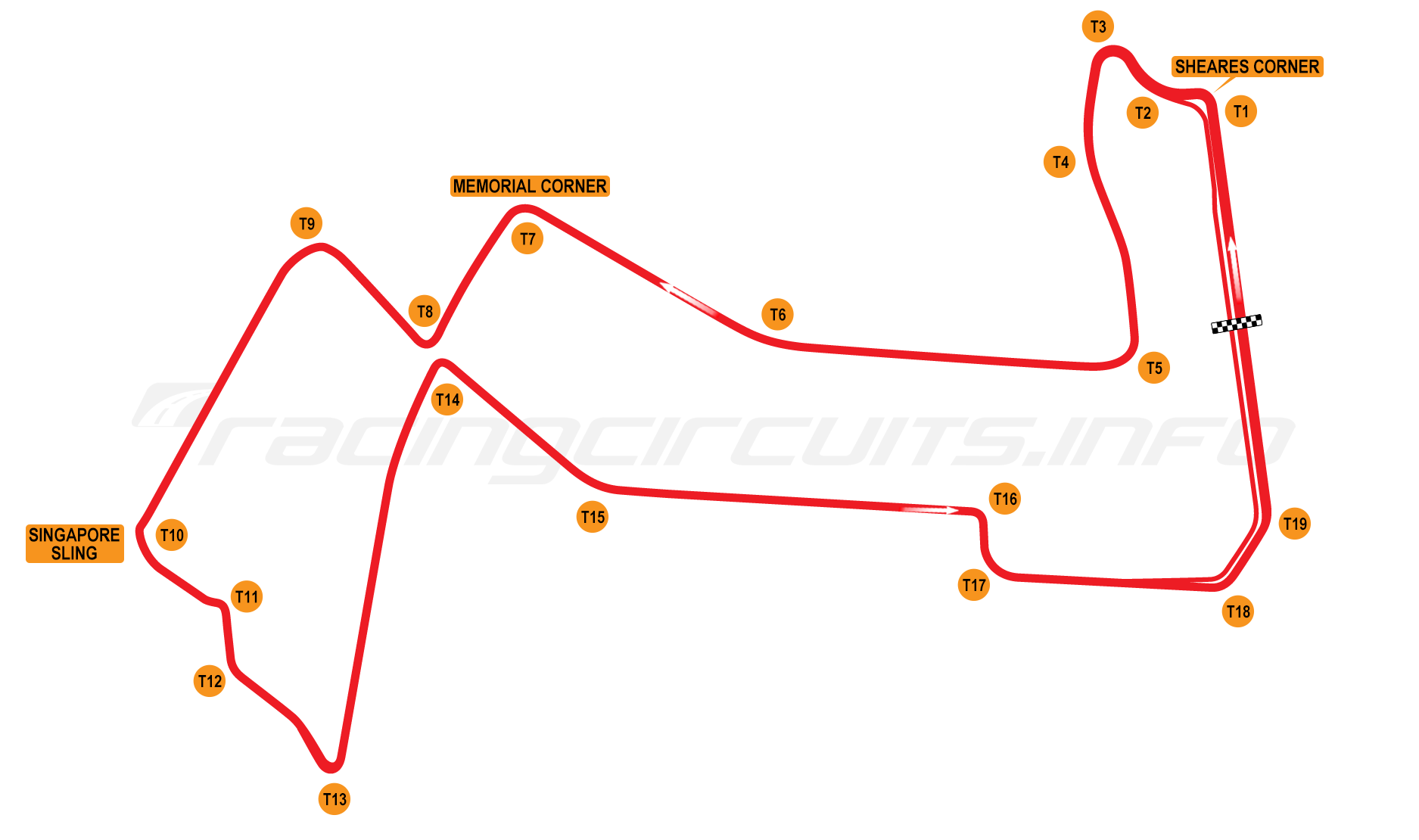 Explore Everything About the Thrilling Marina Bay Street Circuit 3 Singapore Marina Bay circuit layout map
