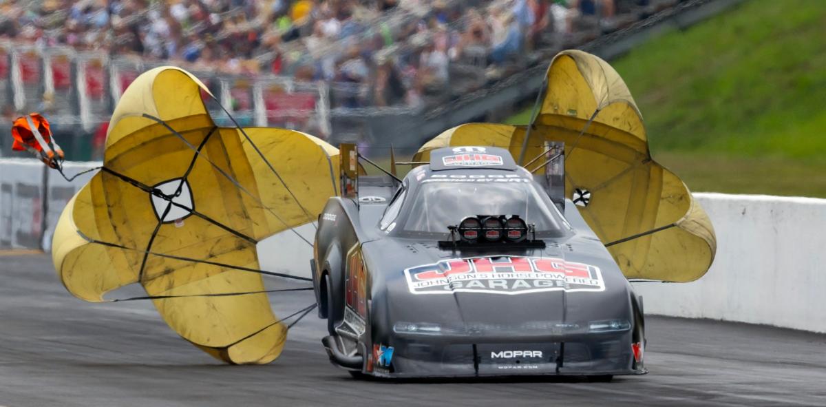 Texas NHRA FallNationals Friday Preview: What Fans Must Know 2 Matt Hagan’s Funny Car during Texas NHRA FallNationals preparation