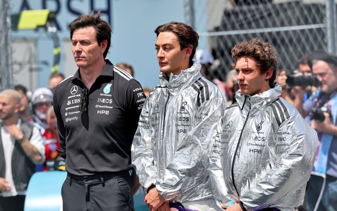 Toto Wolff Blasts 'Lunatics' Over Bias Claims in George Russell F1 Title Fight 1 toto wolff slates lunatics over bias claims in george russell Toto Wolff Blasts 'Lunatics' Over Bias Claims in George Russell F1 Title Fight