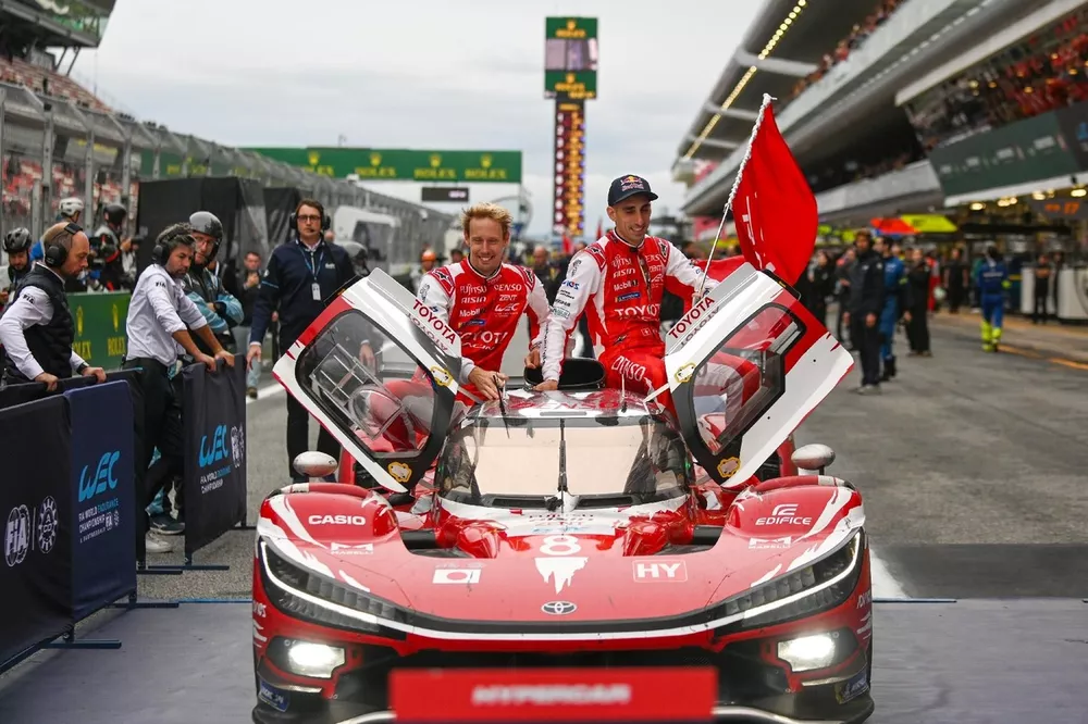 Toyota Proves Doubters Wrong with WEC Hypercar Era Victory 2 Toyota TR010 Hybrid leads the WEC Hypercar field