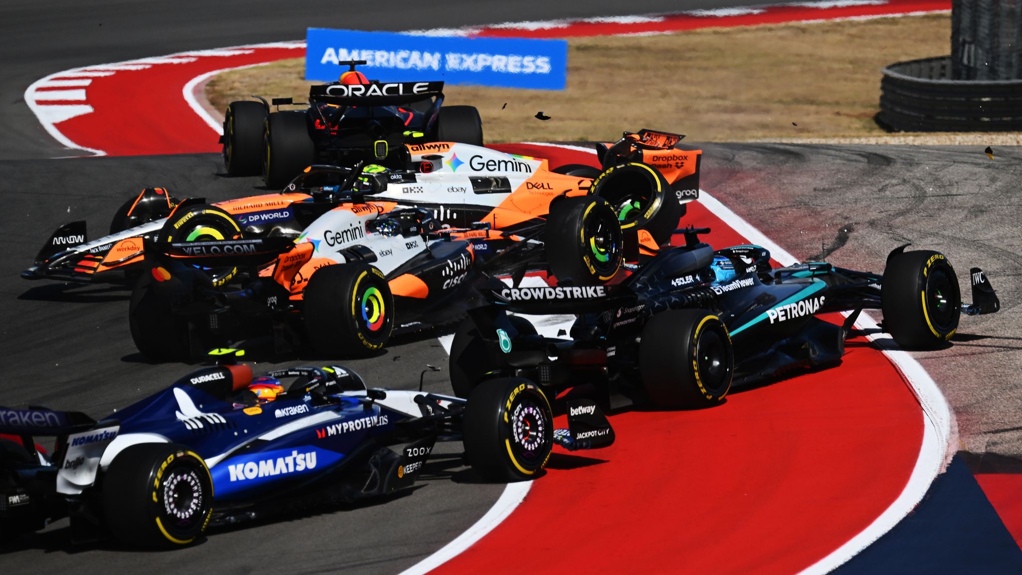 Lando Norris Faces Crushing Verdict After Oscar Piastri Collision 1 united states gp sprint lando norris oscar piastri crash out in Lando Norris Faces Crushing Verdict After Oscar Piastri Collision