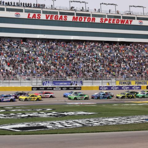 NASCAR Las Vegas Chase Race Weekend: Essential Info, Links & Results 3 Las Vegas Motor Speedway grandstands during a NASCAR race weekend