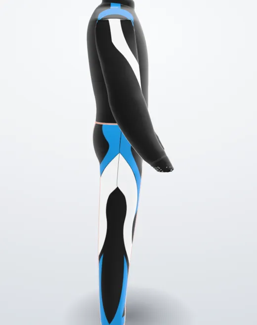3D suit, right side 3D suit, right side