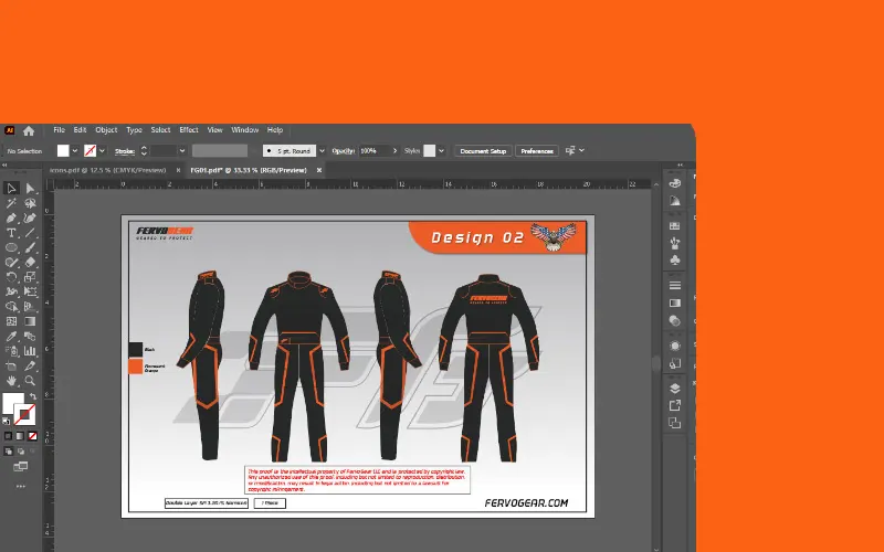 A designer drawing a suit proof on screen A designer drawing a suit proof on screen