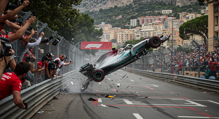 Costly Isack Hadjar barrier smack causes Monaco red flag RacingNews365 Isack Hadjar’s Crash Into Barrier Sparks Monaco Red Flag