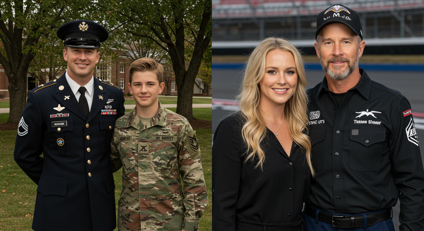 Dale Jr recalls when Kelley joined him at military school NASCAR Dale Jr. Shares Story of Sister Kelley Joining Him in Military School Dress