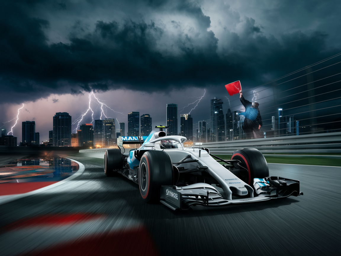 F1 Miami GP at risk of suspension due to lightning threat under FIA safety protocols Lightning Hazard Could Delay Miami GP Amid FIA Safety Rules